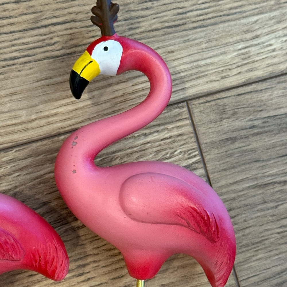 Target Pink Flamingo Holiday Flower Pot Stakes (Set of 2) - Picture 4 of 6